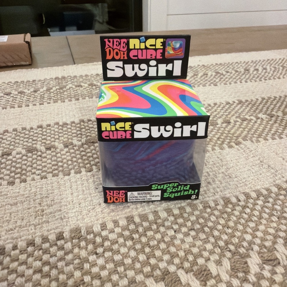 NeeDoh Nice Cube Swirl Squeeze Toy - Brand New - Authentic Nee Doh💙💜